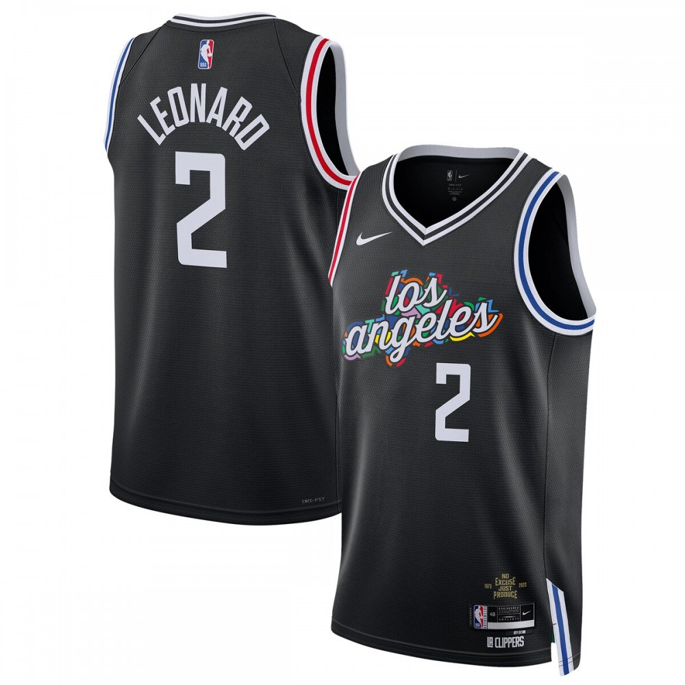 Kawhi Leonard LA Clippers Unisex 2022/23 Swingman Jersey - City Edition - Black-Pro Kit Vault | Brand New 26/27 Sports Jerseys